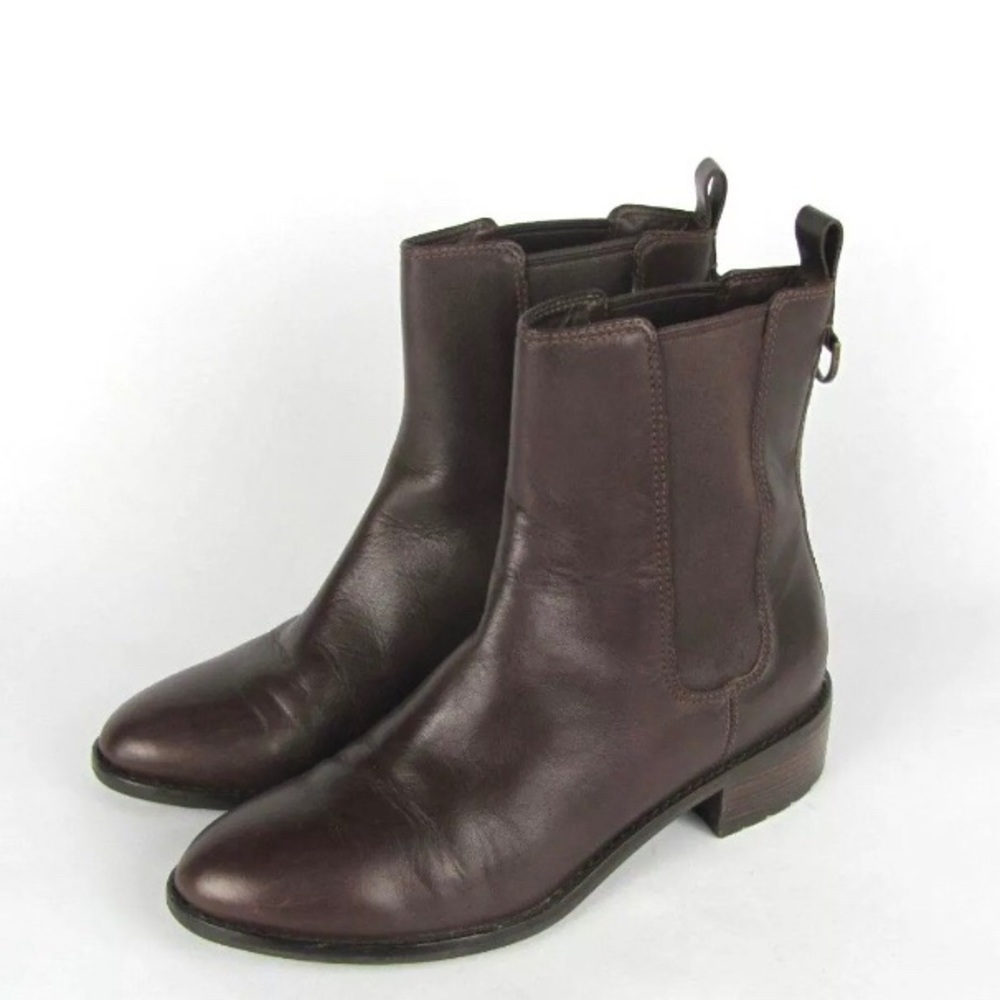 Cole Hann Brown Chelsea Boots With Nike Air Soles